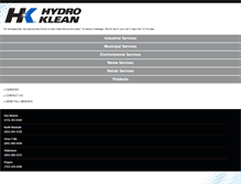 Tablet Screenshot of hydro-klean.com